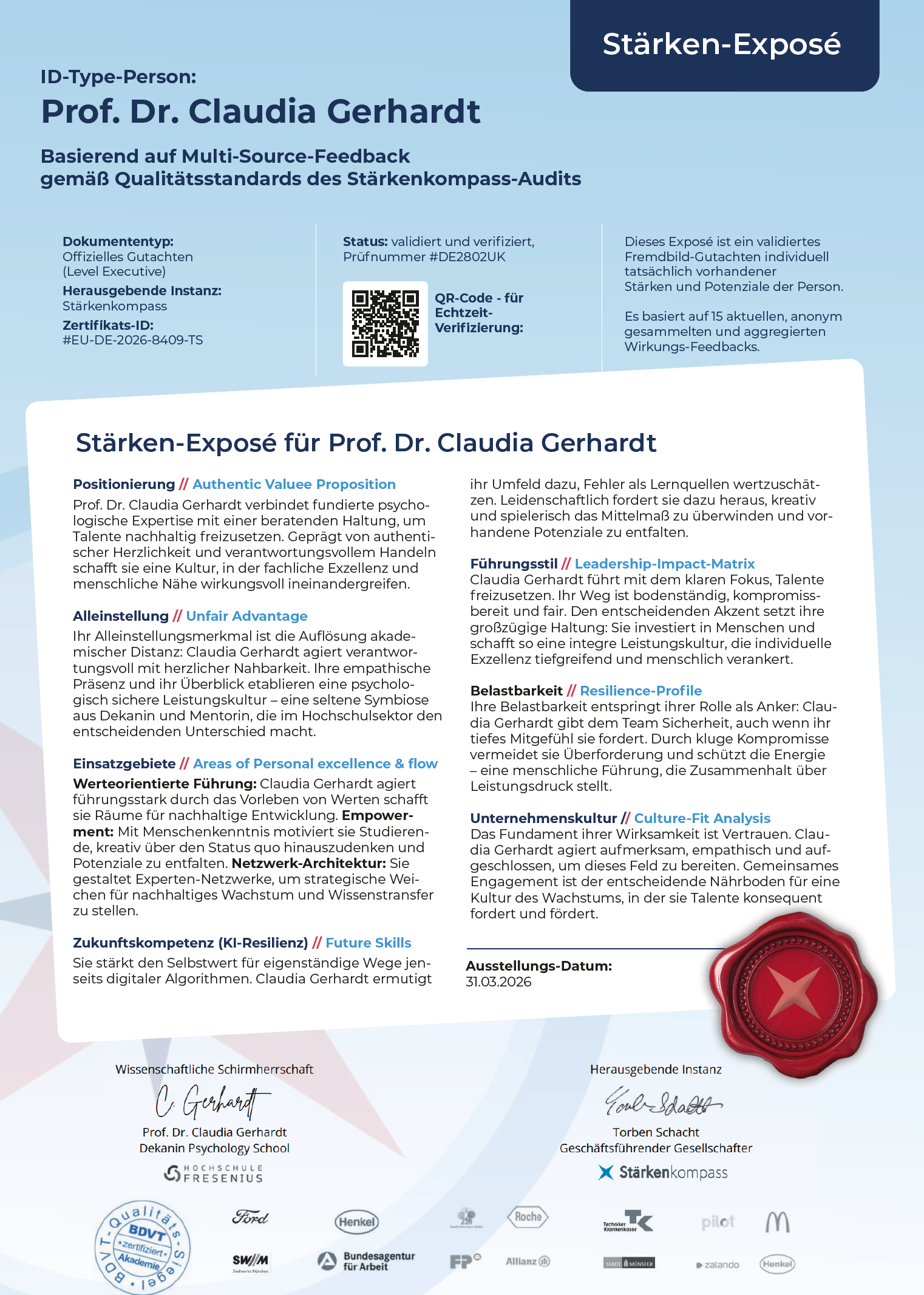 Beispiel Stärken-Exposé